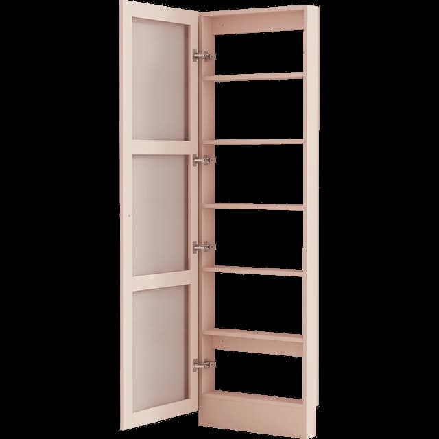 Blush slim display shelf